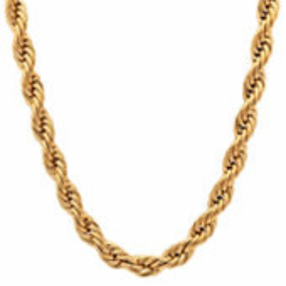 NWOT! 18K Twisted Rope Necklace - Picture 4 of 4